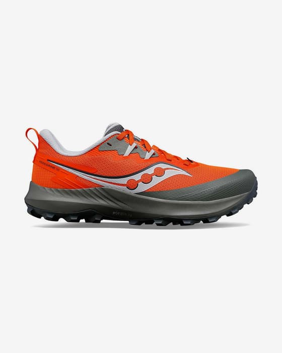 Zapatillas Saucony Peregrine 14 rojo anaranjado gris