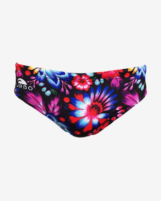 Bañador de waterpolo Turbo WP negro azul rojo