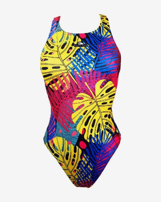 Maillot de bain Turbo Color Jungle bretelle large multicolore femme