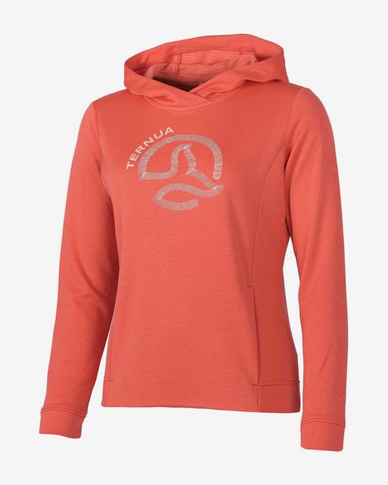Felpa con cappuccio Ternua Bauline rosa corallo donna