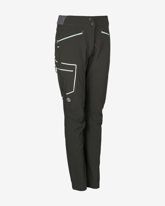 Pantalón largo Ternua Barsona Warm verde oscuro blanco mujer
