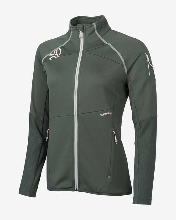 Chaqueta Ternua Berlana Full Zip gris mujer