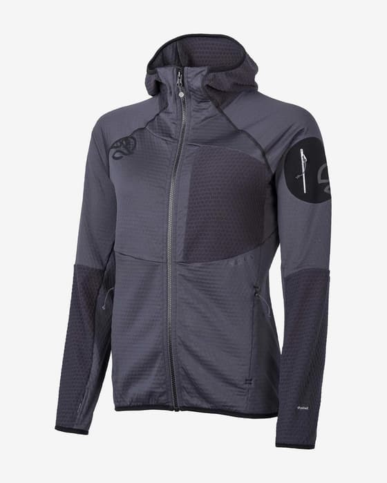 Chaqueta con capucha Ternua Ragger negro claro mujer