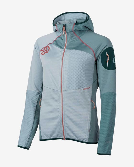 Chaqueta con capucha Ternua Ragger azul claro mujer