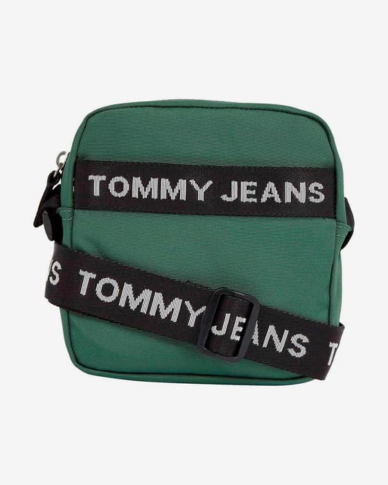 Zielona torba na ramię Tommy Jeans Essential Square Reporter