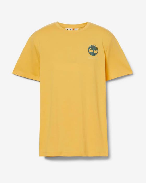 Camiseta Timberland Back Graphic manga corta amarillo
