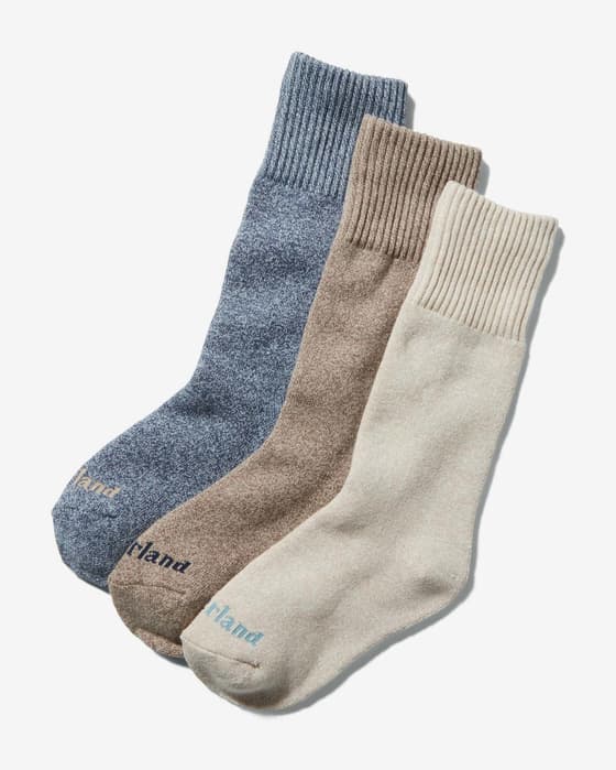 Timberland Marled Boot Damen Socken blau/braun/beige (3er-Pack)