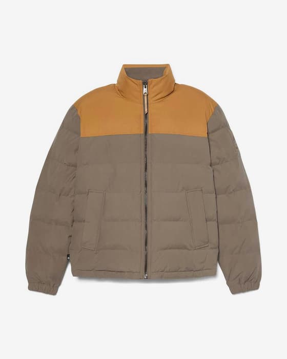 Chaqueta Timberland Welch Mountain Puffer marrón amarillo