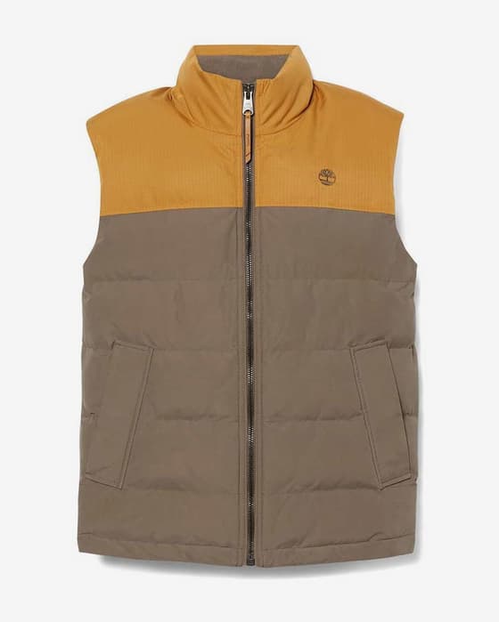 Colete Timberland Welch Mountain Puffer castanho amarelo
