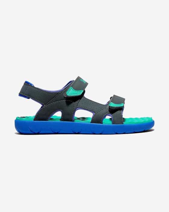 Sandalias Timberland Perkins Row 2-Strap gris oscuro azul turquesa bebé