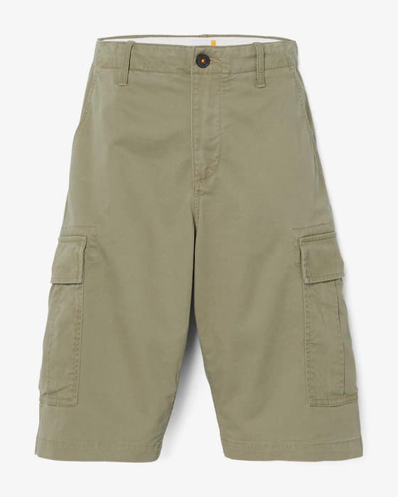 Pantalón corto Timberland Outdoor Cargo verde grisáceo