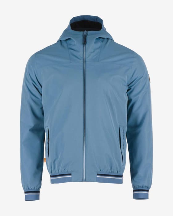 Chaqueta con capucha Timberland Bomber Coastal Cool azul celeste