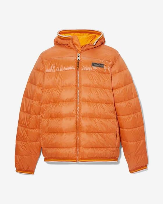 Chaqueta con capucha Timberland Mid Weight naranja