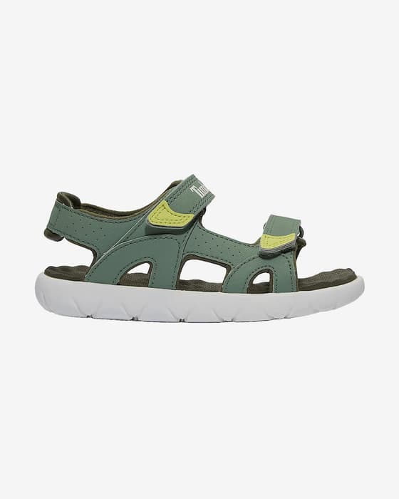 Timberland Perkins Row Backstrap Sandals green yellow Baby