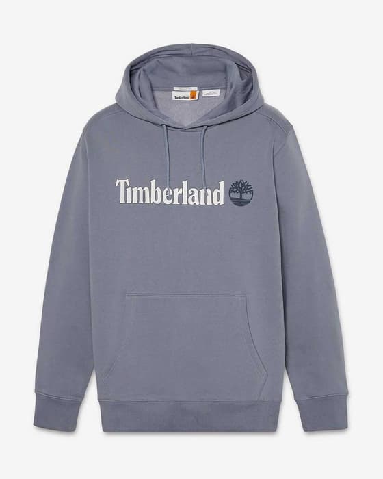 Sudadera con capucha Timberland Kennebec River Linear Logo gris humo