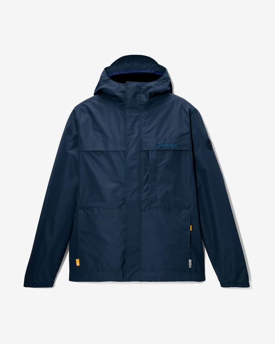 Chaqueta con capucha Timberland Benton Shell azul noche