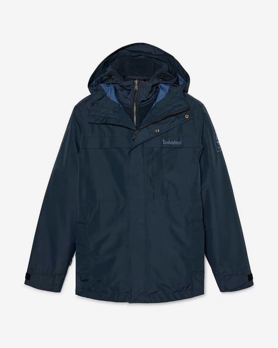 Chaqueta con capucha Timberland Benton WaterProof 3 in 1 azul marino