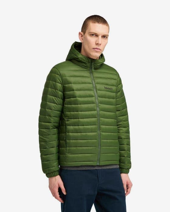 Chaqueta con capucha Timberland Axis Peak Durable Water Repellent verde