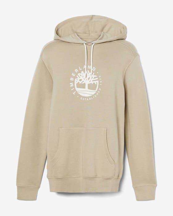 Felpa con cappuccio Timberland Refibra beige chiaro