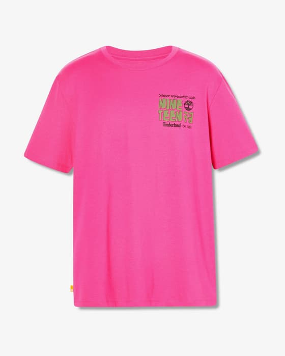 Timberland Back Graphic Short Sleeve T-Shirt Fuchsia