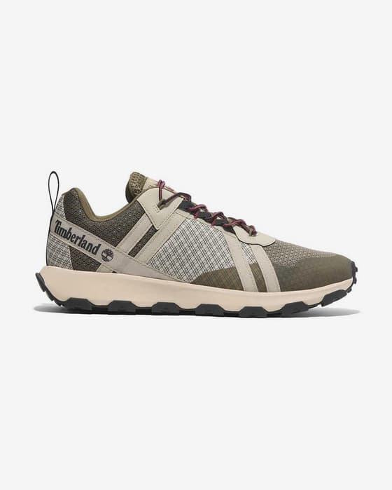 Timberland Winsor Trail Low Lace Up Waterproof Sneaker beige/grün