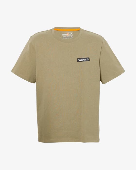 Timberland SS Woven Badge Short Sleeve T-Shirt Forest Green