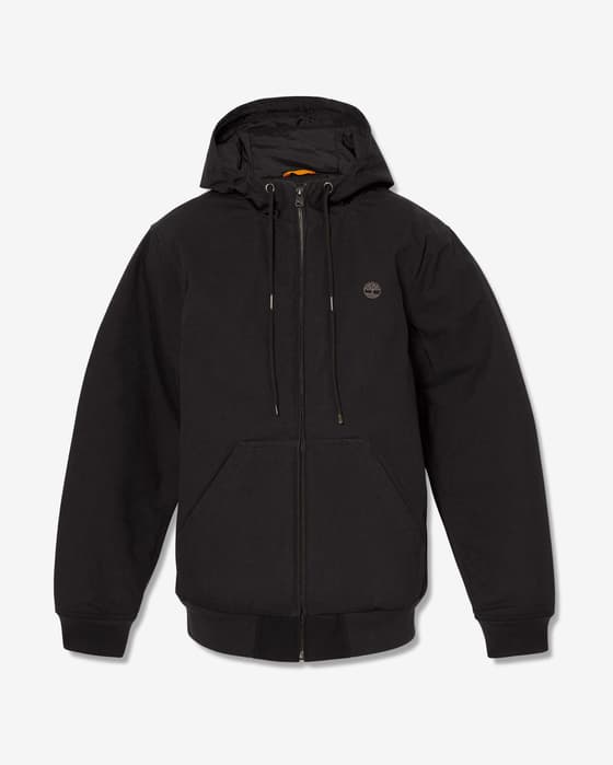 Timberland Canvas Bomber Kapuzenjacke leicht schwarz