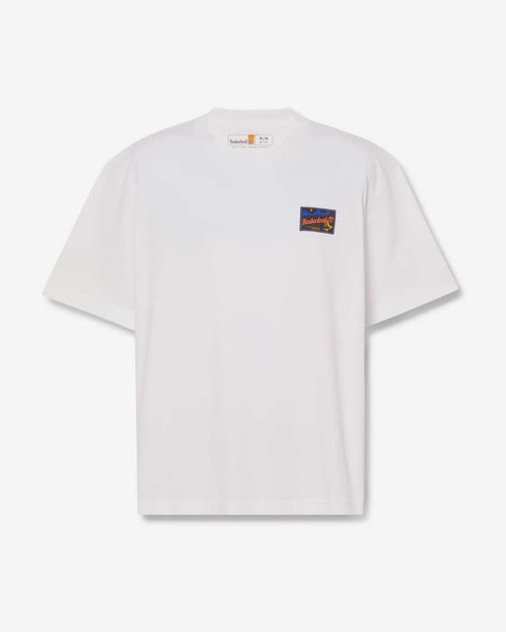 Camiseta Timberland Graphic manga corta blanco