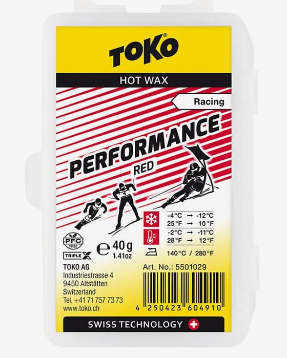 Toko Performance PFC Free 40 g Hot Wax Red