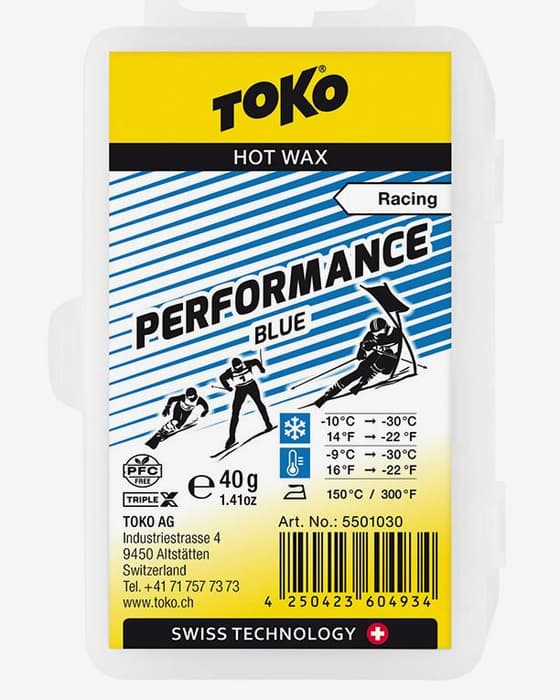 Toko Performance PFC Free 40 g Hot Wax Blue