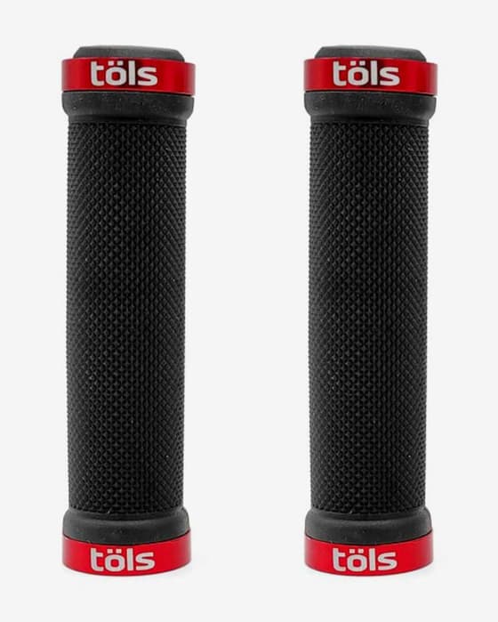 Poignées Töls Diamond noir rouge