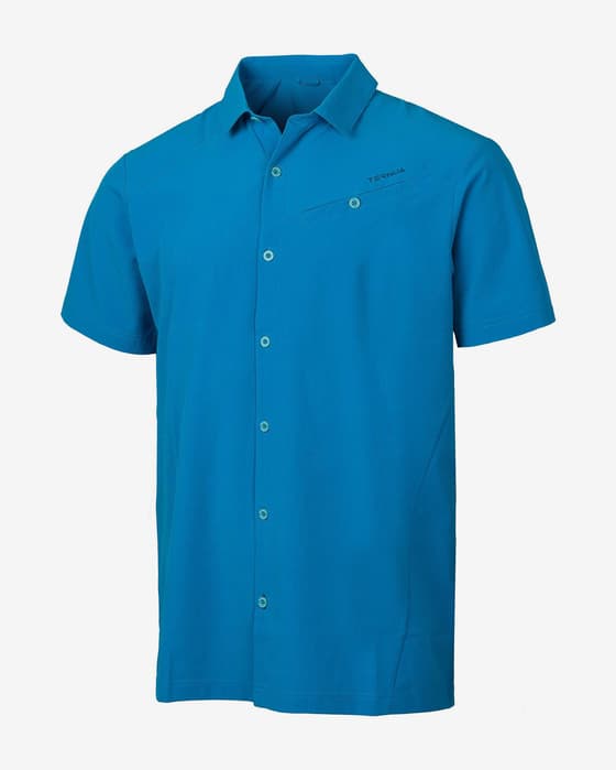 Camicia Ternua Gruvis Air manica corta blu luminoso