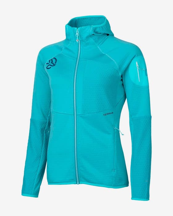 Giacca con cappuccio Ternua Ragger azzurro donna