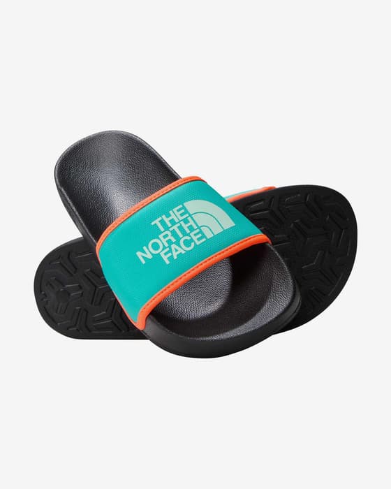 The North Face Base Camp Slide III Kinder Badesandalen türkis/orange/schwarz