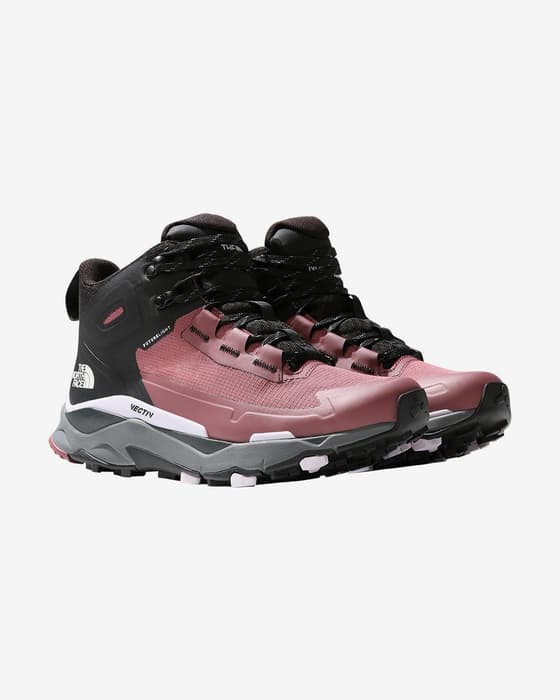 Botas The North Face Base Vectiv Exploris Mid FutureLight rojo negro mujer
