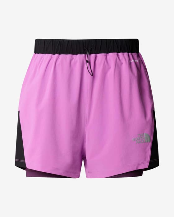 Pantalón corto The North Face 2 IN 1 rosa intenso negro mujer