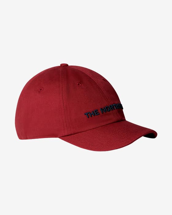 Gorra The North Face Norm rojo logo negro