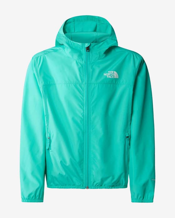 The North Face Never Stop jongens jack met capuchon turquoise groen