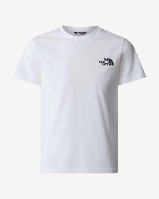 Camiseta The North Face Simple Down manga corta blanco puro infantil