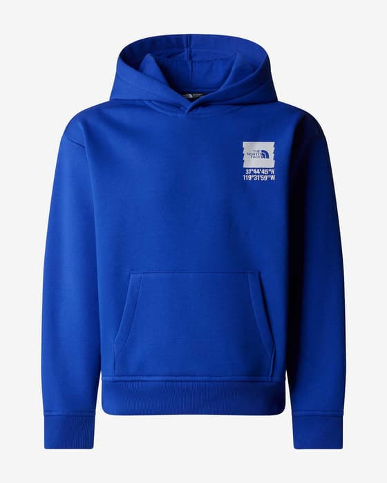 Sudadera con capucha The North Face Coordinates Graphic azul blanco niño