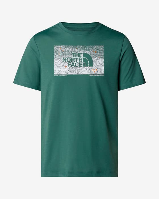 The North Face Foundation Abstract Graphic Short Sleeve T-shirt spruce green white