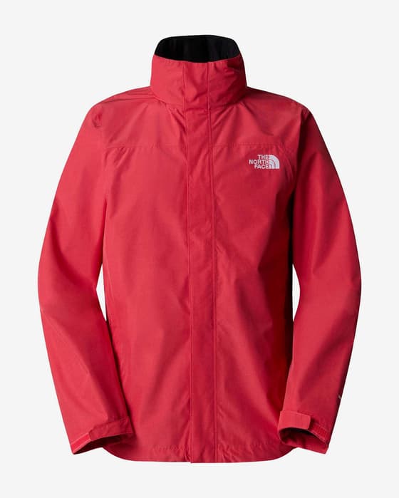 Chaqueta The North Face Sangro DryVent rojo fresa logo blanco