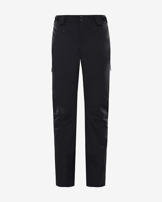 Pantalón largo The North Face Lenado negro logo gris mujer