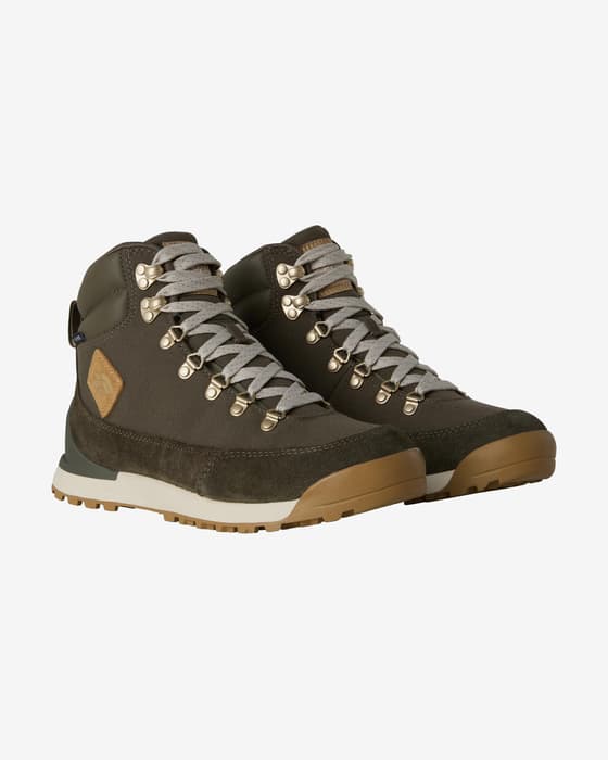 The North Face Back To Berkeley IV Leather Waterproof Boots Olive Green Women