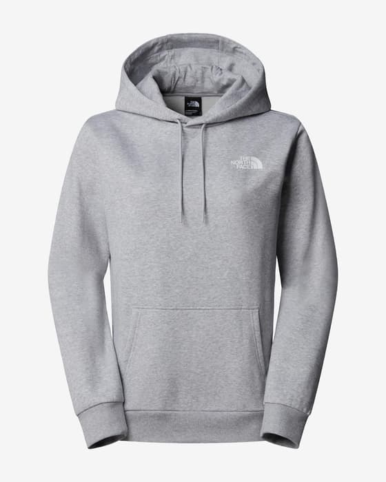 Felpa con cappuccio The North Face Dome grigio chiaro bianco donna