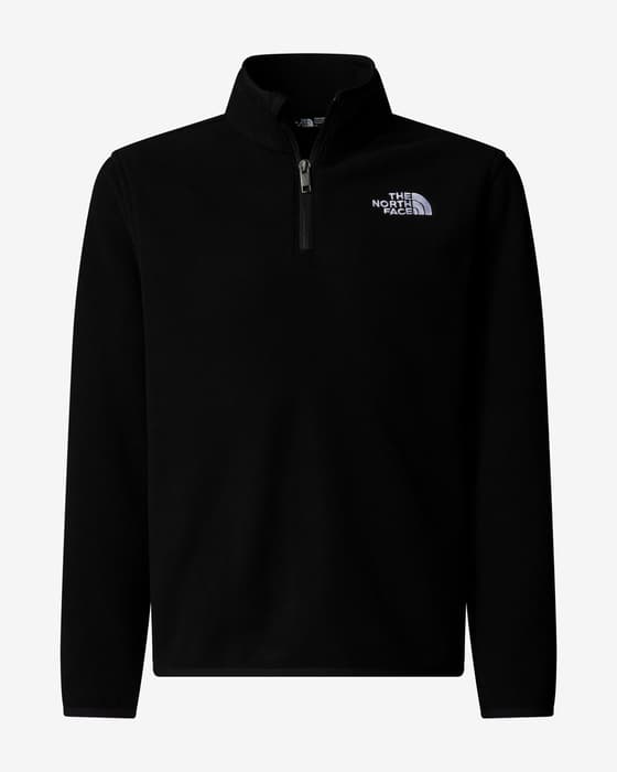 Forro polar The North Face Glacier Quarter Zip negro infantil