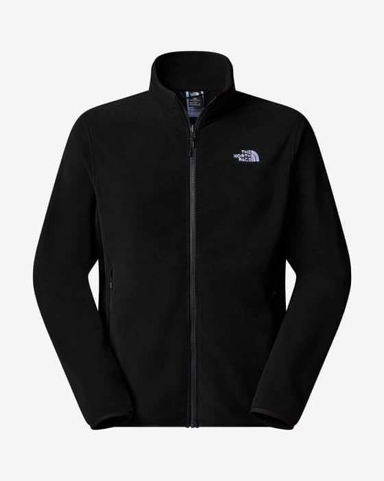 Forro polar The North Face Glacier Fleece Full Zip negro blanco