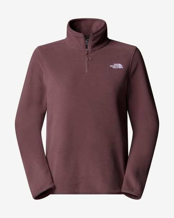 Forro polar The North Face Glacier Fleece Quarter Zip violeta mujer