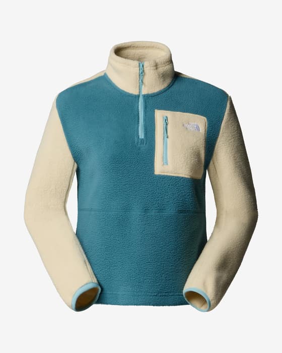 Forro polar The North Face Yumiori Quarter Zip azul beige mujer