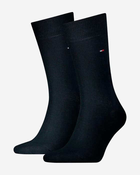 Calcetines Tommy Hilfiger Classic azul oscuro negro (2 pares)